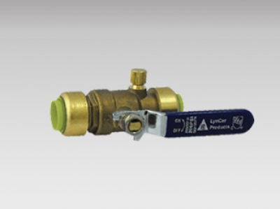 Push Fit Ball Valve W Drain